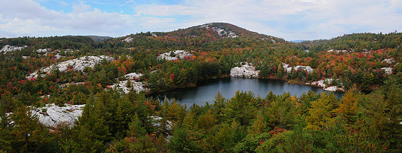 An unnamed lake on Blue Ridge (GR 727031)