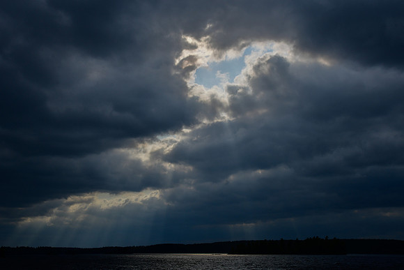 Threatening sky, Pickerel Lake