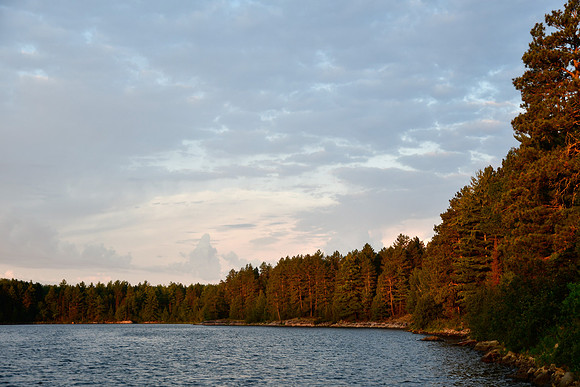 Early morning light, Quetico Lake