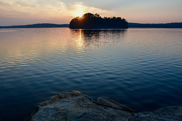 Sunset, French Lake