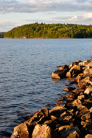 Evening light, Quetico Lake