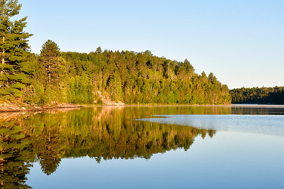Early morning light, Quetico Lake