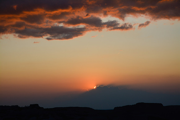 Sunset from the Korobe campsite, Isalo National Park