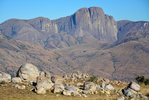 The Tsaranoro Massif, on the descent from Andringitra National Park