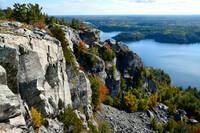 The cliffs on the north side of George Lake