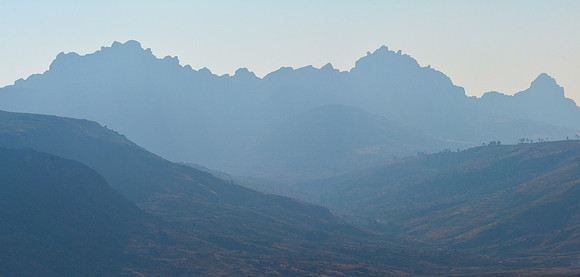 The Ampiadianombilahy Massif from the Amporomahery campsite on the Imaitso Circuit, Andringitra National Park