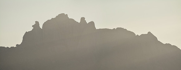 Sunset on the Ampiadianombilahy Massif from above the Andringitra National Park information centre near Namoly