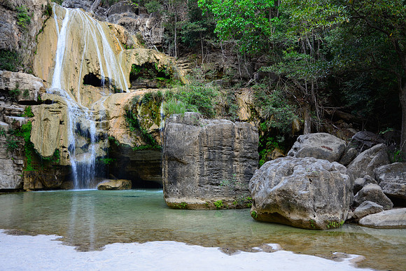The waterfall on a tributary of the Tsiribihina River