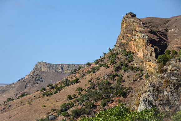 En route from Analamangabe to Korobe, Isalo National Park