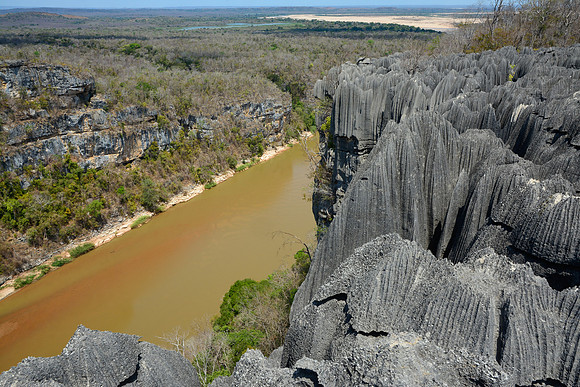 The Manambolo River from the Little Tsingy, Tsingy de Bemaraha National Park