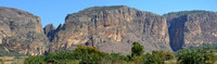 The entrances to Maki Canyon and the Canyon of Rats, viewed from Analamangabe, Isalo National Park