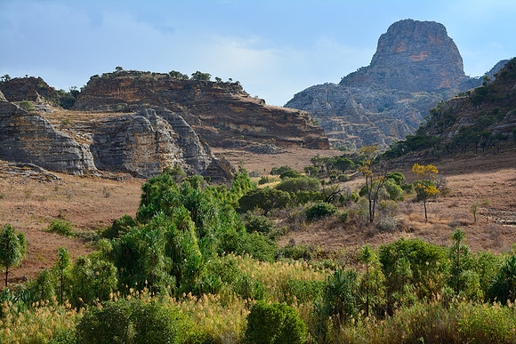 En route from Sakamalio to the Piscine Naturelle, Isalo National Park
