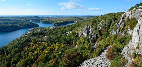 Looking west along George Lake from the north