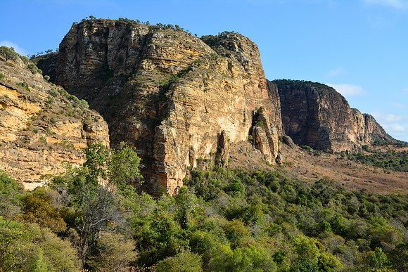 En route from Analamangabe to Korobe, Isalo National Park