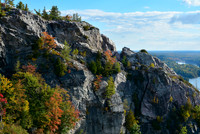 The cliffs on the north side of George Lake