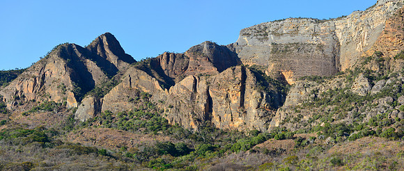 En route from Sakamalio to the Piscine Naturelle, Isalo National Park