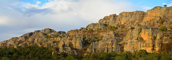 Sunset from the Piscine Naturelle campsite, Isalo National Park