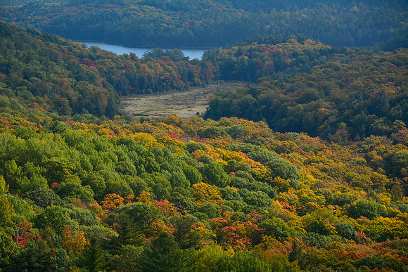 Norway Lake from Blue Ridge above the northern end of Killarney Lake