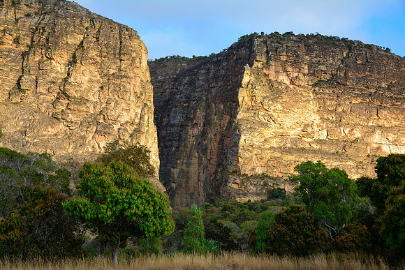 Early morning light on the entrance to the Canyon of Rats, Isalo National Park