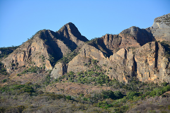 En route from Sakamalio to the Piscine Naturelle, Isalo National Park