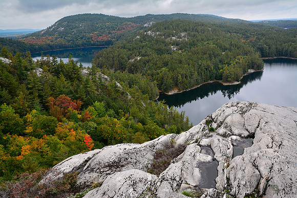 Little Mountain Lake and Great Mountain Lake from the ridge above southeastern Great Mountain Lake
