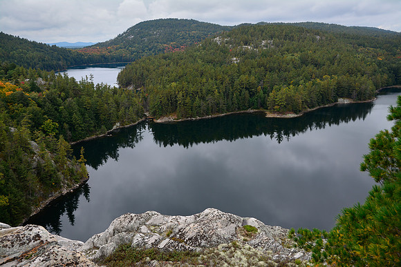 Little Mountain Lake and Great Mountain Lake from the ridge above southeastern Great Mountain Lake