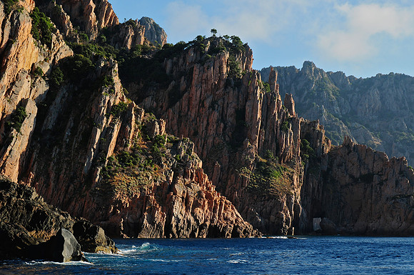 Cliffs on the southern coast of the Golfe de Porto