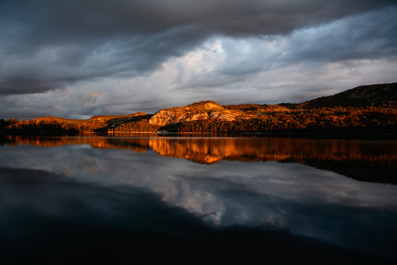 Dramatic sky above O.S.A. Lake