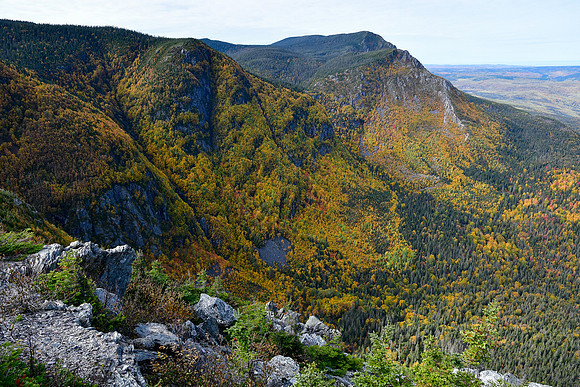 Looking toward Pic de l"Aube from Pic du Brûlé, Parc de la Gaspésie