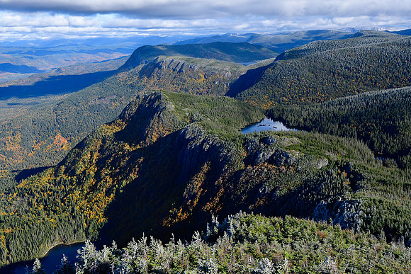 Looking toward Pic du Brûlé from Pic de l"Aube, Parc de la Gaspésie