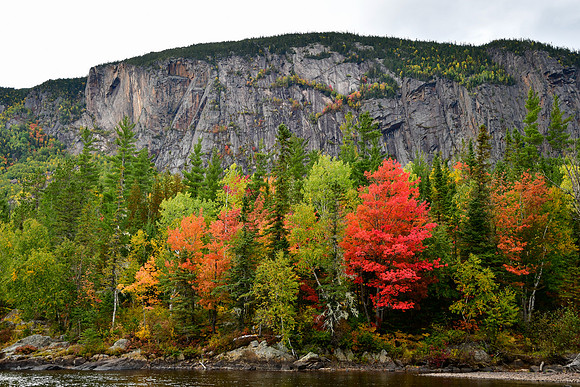 The Cran des Érables from the Sentier des Rapides, Parc des Hautes-Gorges-de-la-Rivière-Malbaie