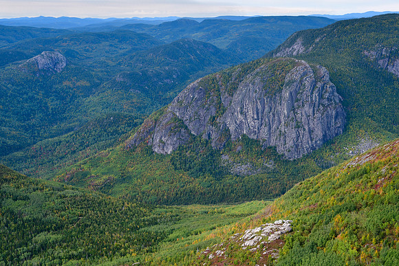 Looking west from the summit of Mont-du-Lac-des-Cygnes, Parc des Grands-Jardins