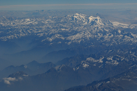 Aerial view of Kangchenjunga