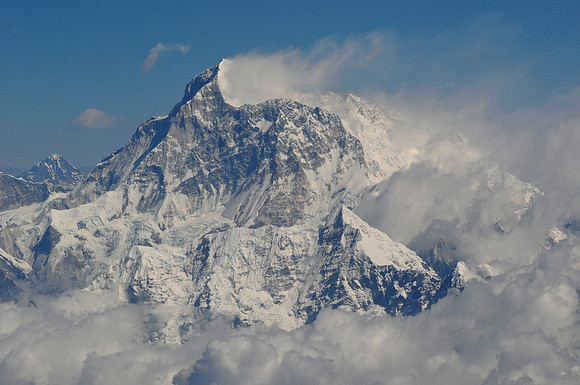 Aerial view of Makalu