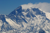 Aerial view of Mount Everest