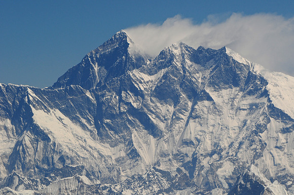 Aerial view of Mount Everest
