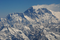 Aerial view of Mount Everest