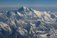 Aerial view of Mount Everest
