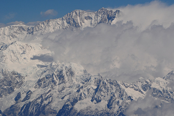 Aerial view of Kangchenjunga