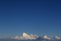 Aerial view of Jomolhari