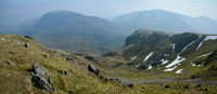 St. Sunday Crag and Fairfield from the summit of Dollywaggon Pike, Lake District National Park