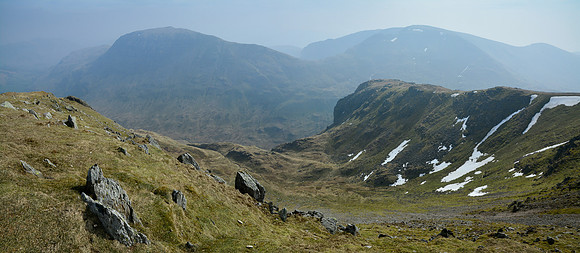 St. Sunday Crag and Fairfield from the summit of Dollywaggon Pike, Lake District National Park
