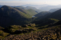 Looking north from Scafell Pike. Lake District National Park