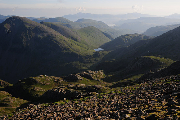 Looking north from Scafell Pike. Lake District National Park