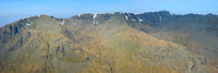 Dollywaggon Pike, Nethermost Pike and Helvellyn from St. Sunday Crag's southwest ridge, Lake District National Park