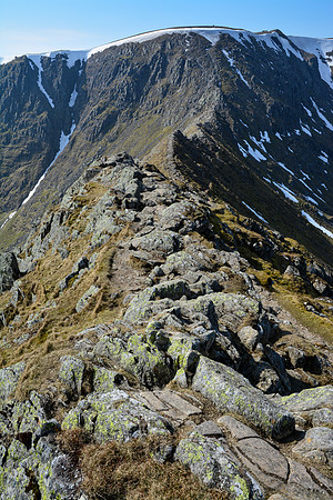 Helvellyn from Striding Edge, Lake District National Park