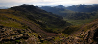 Scafell Pike from the summit of Scafell, Lake District National Park