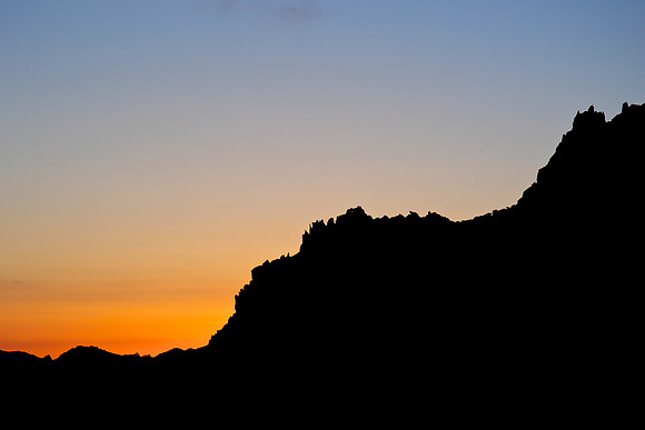 Sunset from the Cabane de Bertol