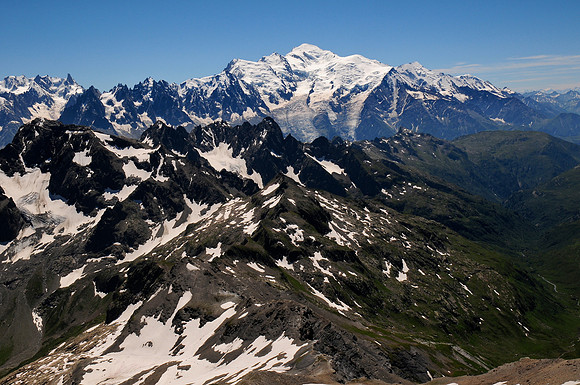 Mont Blanc seen from Le Buet