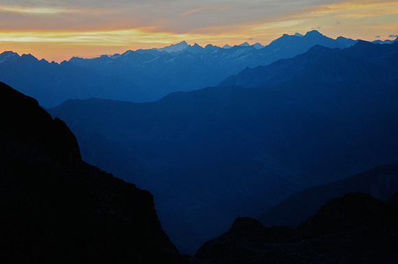 Sunrise from the Cabane d'Orny